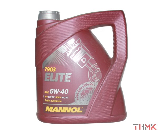 Масло моторное 5w40 Mannol Elite SN/CF 4 л канистра